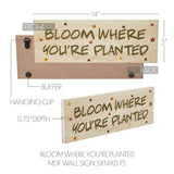 Bloom Where You're Planted Wall Sign-Lange General Store