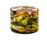 Blown Glass Tumbler Candle - Wind Yellow & Green-Lange General Store