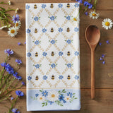 Blue Bee Lattice Terry Towel-Lange General Store