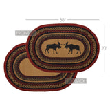 Boone Trace Moose Braided Oval Rug-Lange General Store