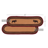 Boone Trace Moose Braided Table Runners-Lange General Store