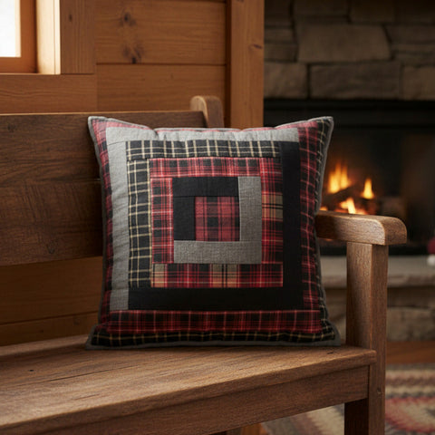 Boone Trace Patchwork Pillow-Lange General Store