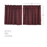 Boone Trace Tier Curtains 24"-Lange General Store
