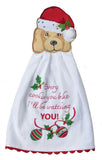 Bowie Wowie Christmas Hang-Ups Kitchen Towel-Lange General Store