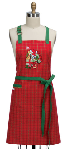 Bowie Wowie Christmas Hostess Apron-Lange General Store