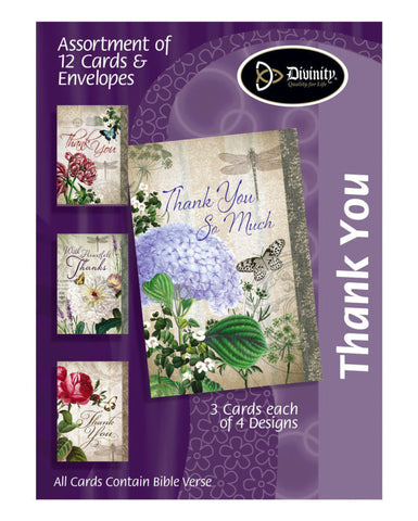 Boxed Cards - Thank You Vintage Florals-Lange General Store