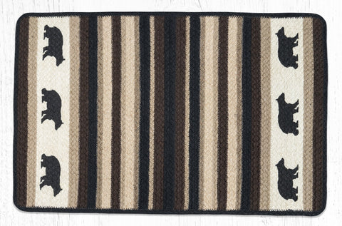 Briarwood Bear Rectangle Braided Rug-Lange General Store