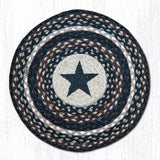 Briarwood Black Star Braided Chair Pad-Lange General Store