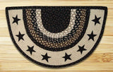 Briarwood Black Star Oval Braided Rugs - Lange General Store