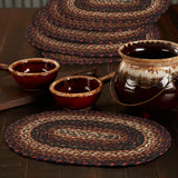 Brick Raven Braided Oval Placemat - Set of 6