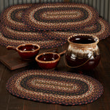 Brick Raven Braided Oval Placemat - Set of 6