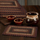 Brick Raven Braided Rectangle Placemat - Set of 6