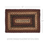 Brick Raven Braided Rectangle Placemat - Set of 6