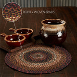 Brick Raven Braided Trivet 15"