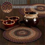 Brick Raven Braided Trivet 15" Set of 3