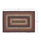 Brick Raven Collection Braided Rugs - Rectangle