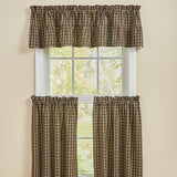 Bridgeton Black Ruffled Valance-Lange General Store