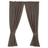 Bridgeton Black Short Panel Curtains-Lange General Store