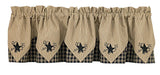 Sturbridge Black Star Point Valance-Lange General Store