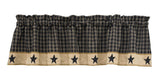 Sturbridge Black Star Valance-Lange General Store