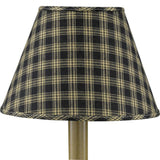 Bridgeton Black and Tan Plaid Lamp Shade-Lange General Store