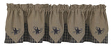 Sturbridge Navy Star Point Valance-Lange General Store