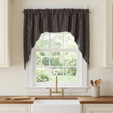 Bridgeton Navy Swags in a farmhouse kitchen