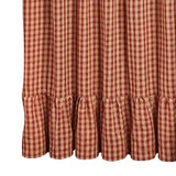 Bridgeton Wine Ruffled Shower Curtain-Lange General Store