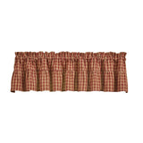 Bridgeton Wine Ruffled Valance-Lange General Store