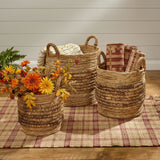 Brinkley Rattan Round Baskets Set of 3