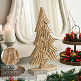 Brushed Gold Wooden Tree-Lange General Store