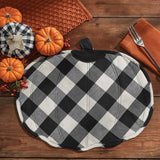 Buffalo Black Check Pumpkin Placemats-Lange General Store