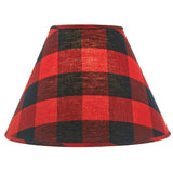 Buffalo Black and Red White Check Lamp Shade-Lange General Store