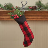 Buffalo Black and Red Check Stocking-Lange General Store