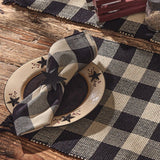 Buffalo Black and Tan Check Napkins-Lange General Store