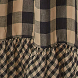 Buffalo Black and Tan Check Ruffled Shower Curtain-Lange General Store