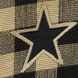 Buffalo Black and Tan Check Star Yarn Table Runners-Lange General Store