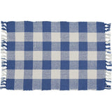 Buffalo Blue Yarn Check Placemats-Lange General Store