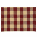 Buffalo Garnet Check Backed Placemats-Lange General Store