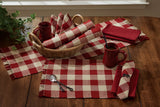 Buffalo Garnet Check Yarn Placemats-Lange General Store