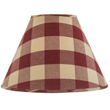 Buffalo Garnet Red Check Lamp Shade-Lange General Store