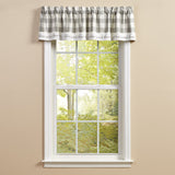 Buffalo Grey Check Home Sweet Valance-Lange General Store