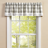 Buffalo Grey Check Home Sweet Valance-Lange General Store