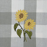 Buffalo Grey Check Sunflower Table Runner-Lange General Store