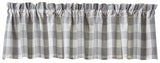 Wicklow Grey Buffalo Check Valance-Lange General Store