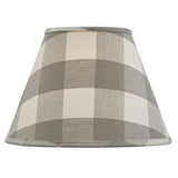 Buffalo Grey and Antique White Check Lamp Shade-Lange General Store