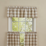 Wicklow Natural Buffalo Check Valance-Lange General Store