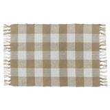 Wicklow Natural Yarn Check Placemats-Lange General Store