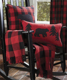 Wicklow Red and Black Check Throw-Lange General Store