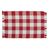 Buffalo Red and White Check Yarn Placemats-Lange General Store